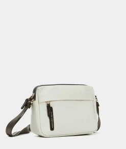Fashion Mandarina Duck HUNTER Small Crossbody Bag WhitecapGrey