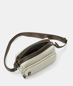 Outlet Mandarina Duck HUNTER Small Crossbody Bag WhitecapGrey