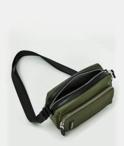 Discount Mandarina Duck HUNTER Small Crossbody Bag MilitaryGreen