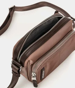 Outlet Mandarina Duck HUNTER Small Crossbody Bag Beaver