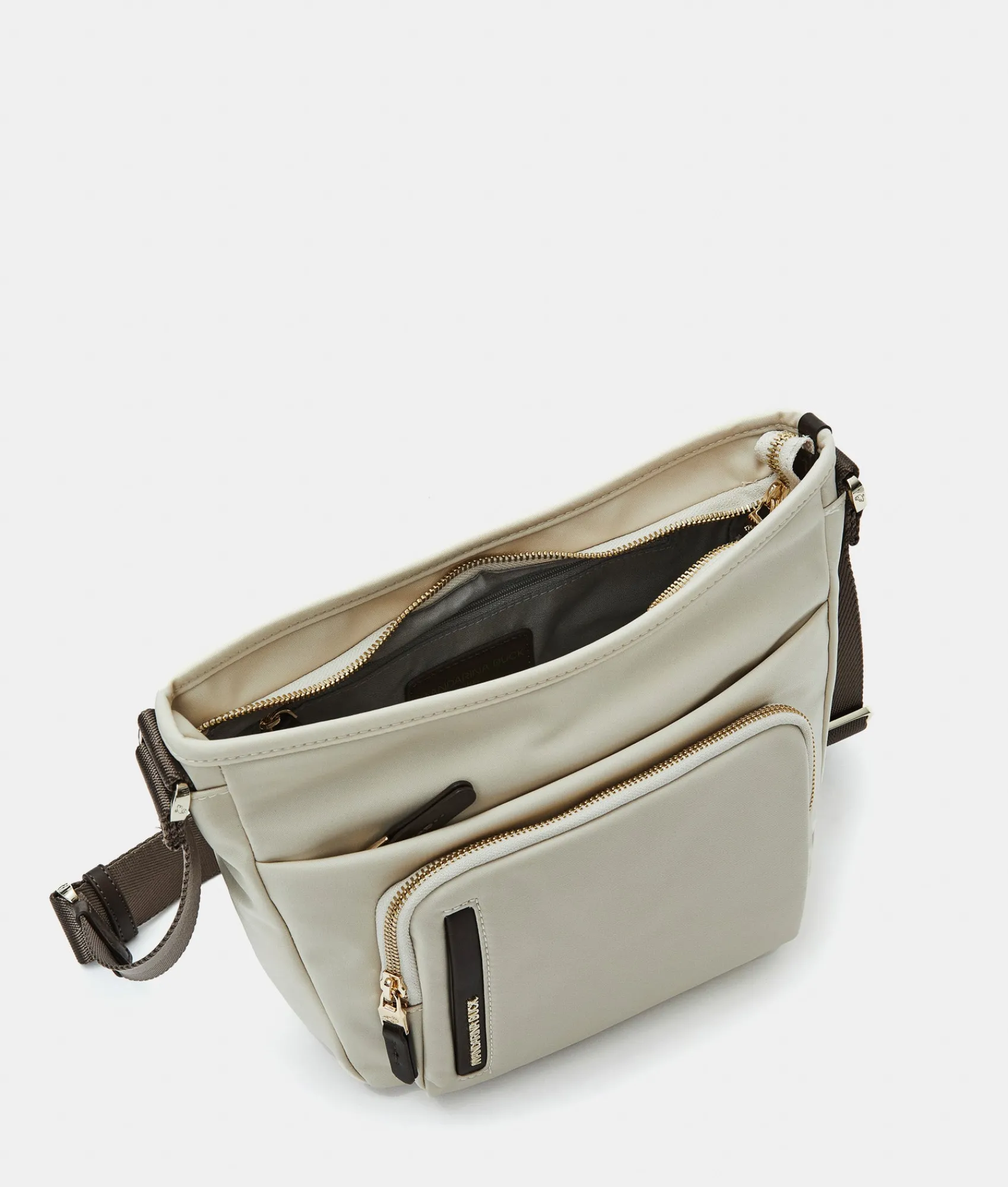 Online Mandarina Duck HUNTER Small Crossbody Bag WhitecapGrey