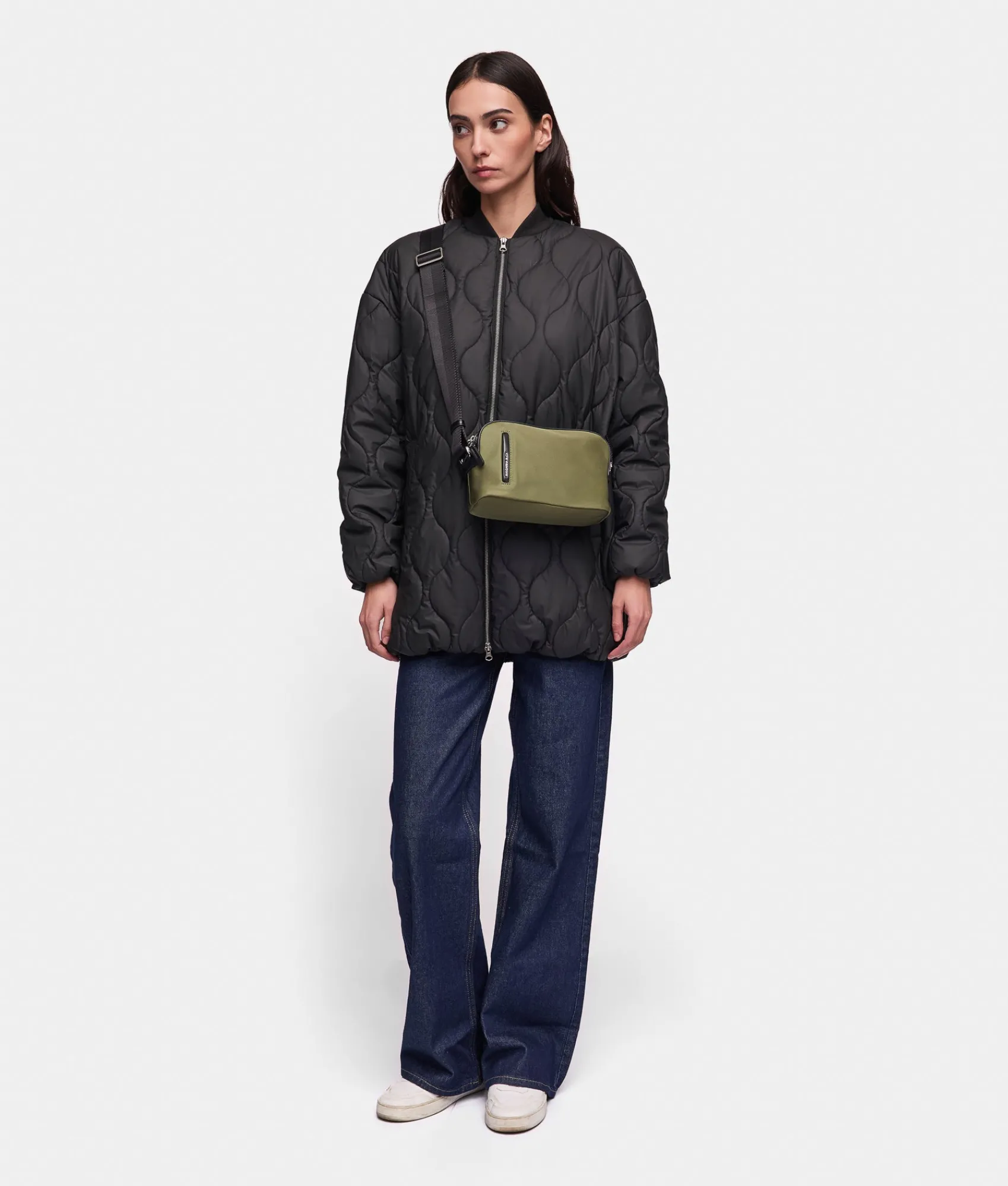 Discount Mandarina Duck HUNTER Small Crossbody Bag MilitaryGreen