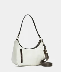 Fashion Mandarina Duck HUNTER Small Shoulder Bag WhitecapGrey