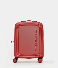 New Mandarina Duck LOGODUCK+ Expandable Cabin Hard Trolley (4 Wheels) | cm 55X40X20/23 CherryTomato
