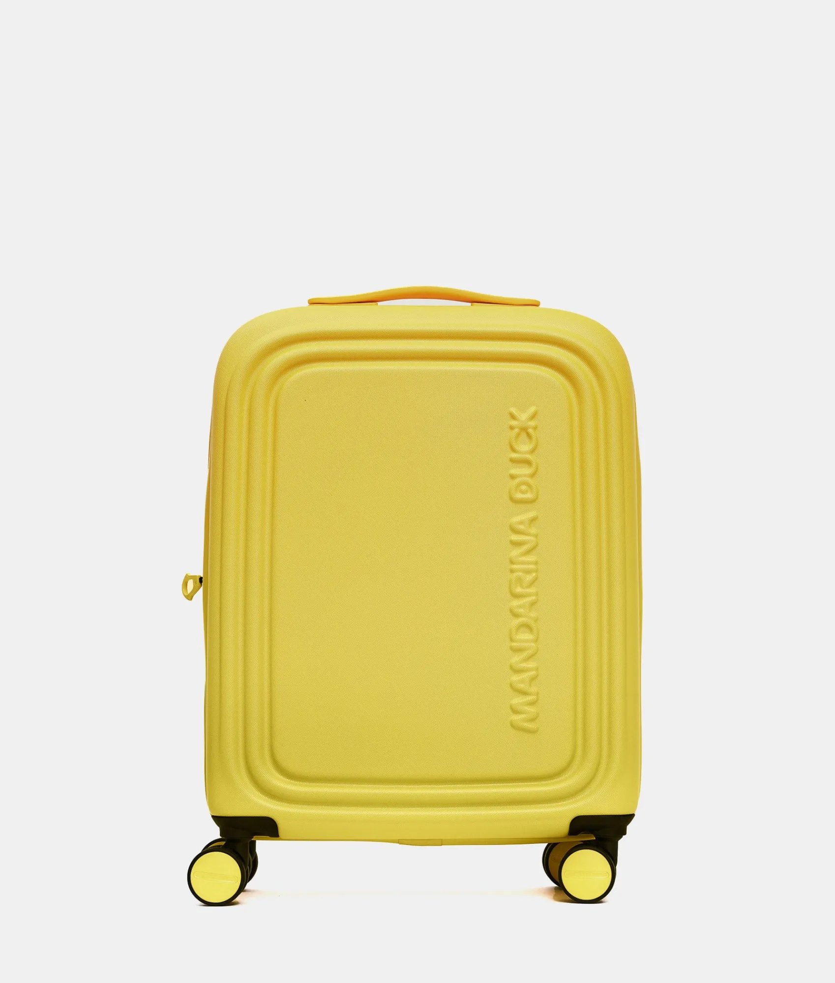 New Mandarina Duck LOGODUCK+ Expandable Cabin Hard Trolley (4 Wheels) | cm 55X40X20/23 DuckYellow