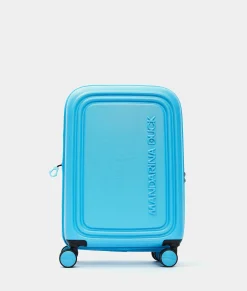 New Mandarina Duck LOGODUCK+ Expandable Cabin Hard Trolley (4 wheels) | cm 55 x 35 x 23/26 cm Aquarius