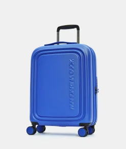 Clearance Mandarina Duck LOGODUCK+ Expandable Cabin Hard Trolley (4 Wheels) | cm 55X40X20/23 ElectricBlue