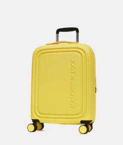 New Mandarina Duck LOGODUCK+ Expandable Cabin Hard Trolley (4 Wheels) | cm 55X40X20/23 DuckYellow
