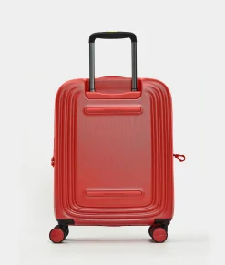 New Mandarina Duck LOGODUCK+ Expandable Cabin Hard Trolley (4 Wheels) | cm 55X40X20/23 CherryTomato