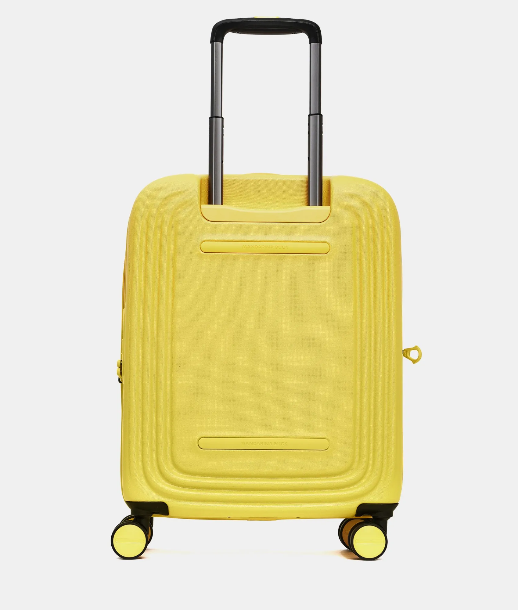 New Mandarina Duck LOGODUCK+ Expandable Cabin Hard Trolley (4 Wheels) | cm 55X40X20/23 DuckYellow