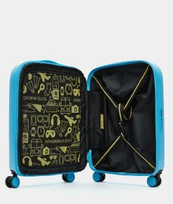 Hot Mandarina Duck LOGODUCK+ Expandable Cabin Hard Trolley (4 Wheels) | cm 55X40X20/23 Aquarius