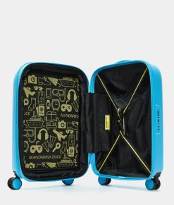 New Mandarina Duck LOGODUCK+ Expandable Cabin Hard Trolley (4 wheels) | cm 55 x 35 x 23/26 cm Aquarius