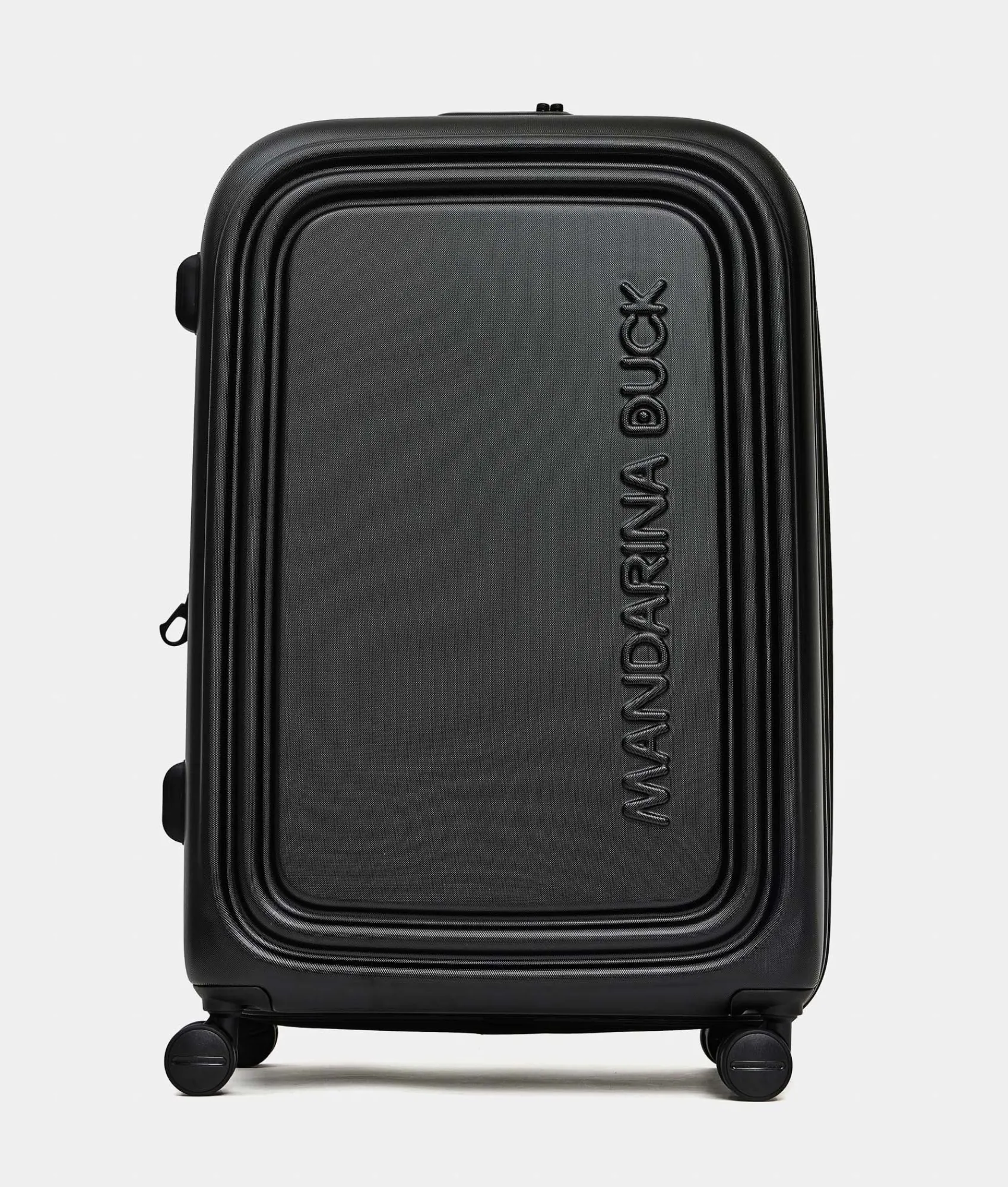 Outlet Mandarina Duck LOGODUCK+ Expandable Large Trolley (4 Wheels) | cm 75X49X31 Black
