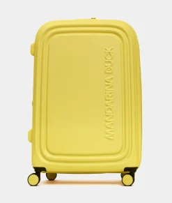 Sale Mandarina Duck LOGODUCK+ Expandable Large Trolley (4 Wheels) | cm 75X49X31 DuckYellow