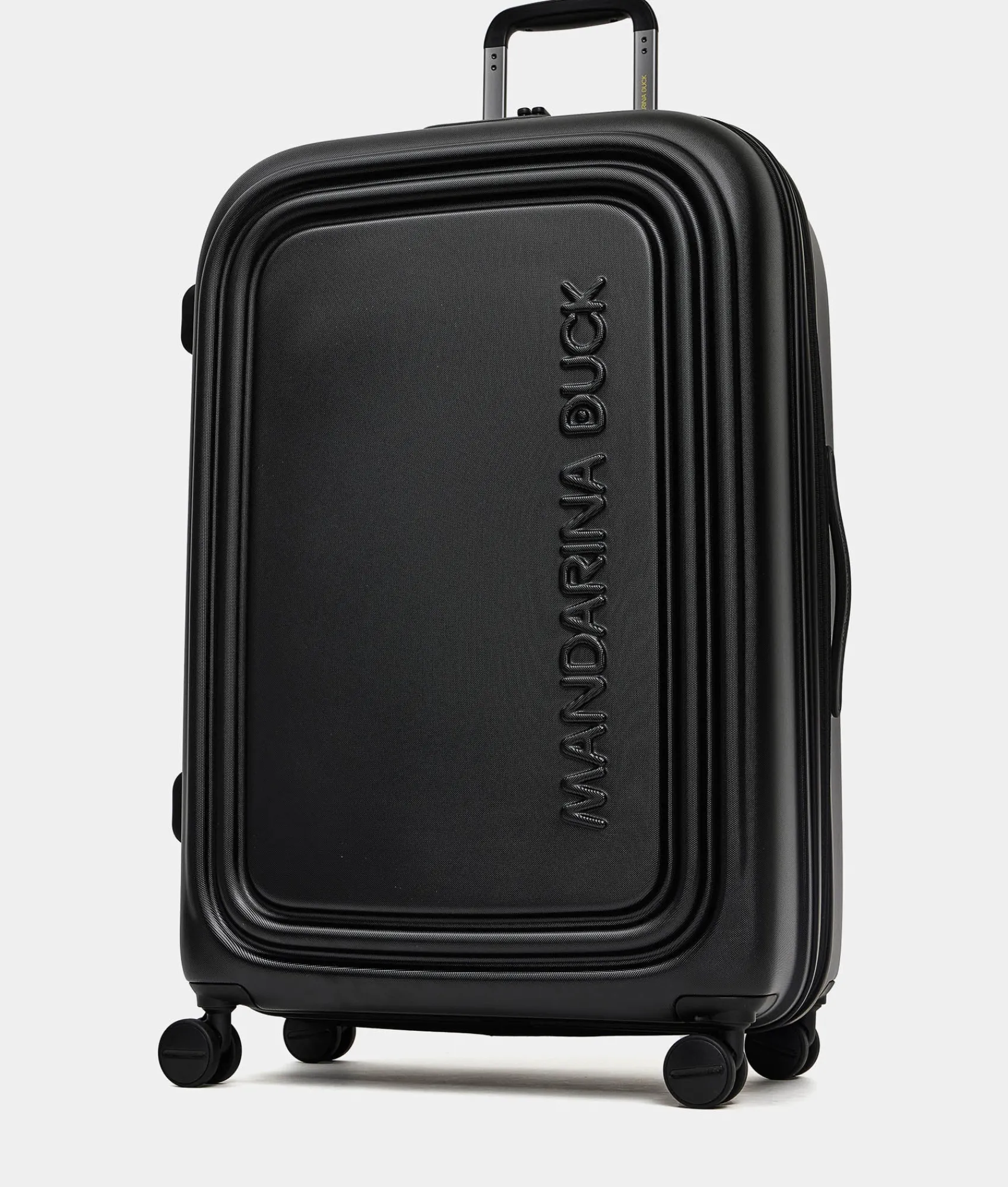 Outlet Mandarina Duck LOGODUCK+ Expandable Large Trolley (4 Wheels) | cm 75X49X31 Black