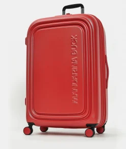 Clearance Mandarina Duck LOGODUCK+ Expandable Large Trolley (4 Wheels) | cm 75X49X31 CherryTomato