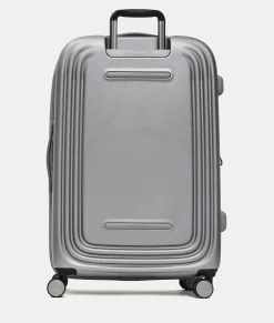 Discount Mandarina Duck LOGODUCK Expandable Large Trolley (4 Wheels) | cm 75X49X31 Silver