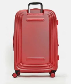 Clearance Mandarina Duck LOGODUCK+ Expandable Large Trolley (4 Wheels) | cm 75X49X31 CherryTomato