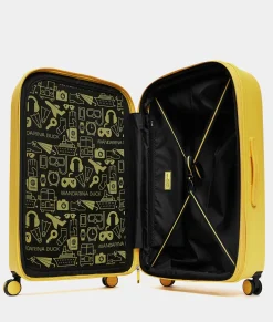 Sale Mandarina Duck LOGODUCK+ Expandable Large Trolley (4 Wheels) | cm 75X49X31 DuckYellow
