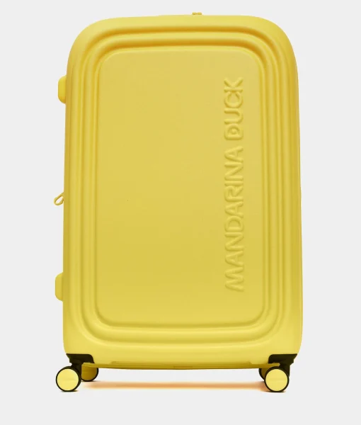 Hot Mandarina Duck LOGODUCK Expandable XL Trolley (4 Wheels) | cm 82X52X34 DuckYellow