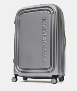 Online Mandarina Duck LOGODUCK+ Expandable XL Trolley (4 Wheels) | cm 82X52X34 Silver