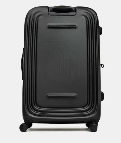 Outlet Mandarina Duck LOGODUCK+ Expandable XL Trolley (4 Wheels) | cm 82X52X34 Black