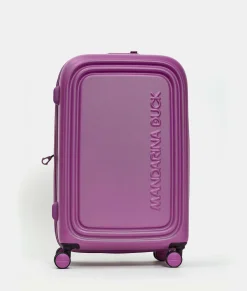 Discount Mandarina Duck LOGODUCK+ Medium Expandable Trolley (4 Wheels) | cm 69 X 45 X 32/35 Orchid
