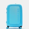 Outlet Mandarina Duck LOGODUCK+ Medium Expandable Trolley (4 Wheels) | cm 69 X 45 X 32/35 Aquarius