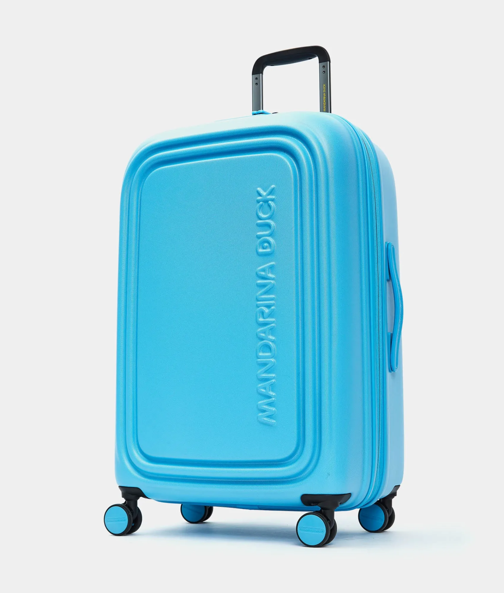 Outlet Mandarina Duck LOGODUCK+ Medium Expandable Trolley (4 Wheels) | cm 69 X 45 X 32/35 Aquarius