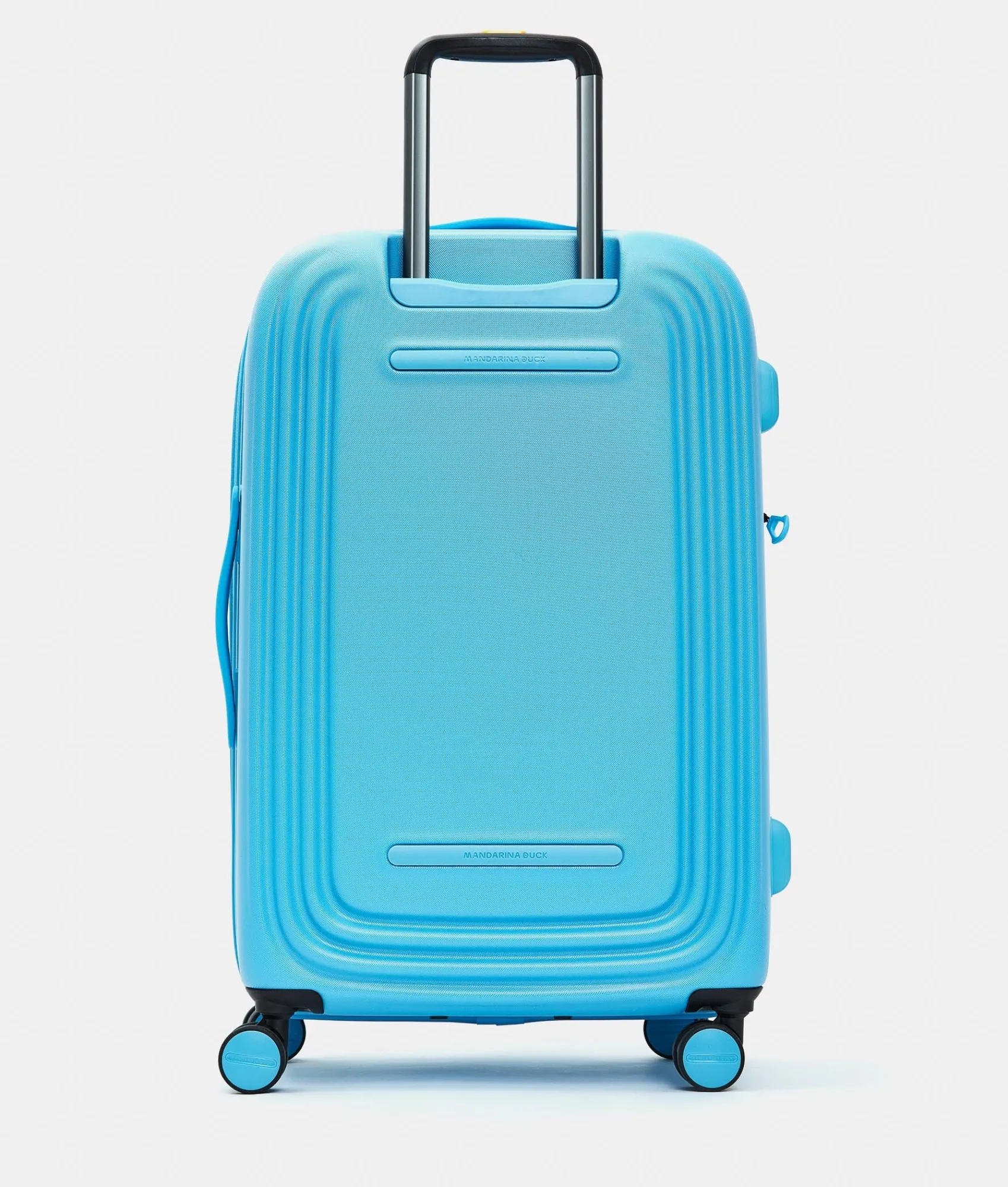 Outlet Mandarina Duck LOGODUCK+ Medium Expandable Trolley (4 Wheels) | cm 69 X 45 X 32/35 Aquarius