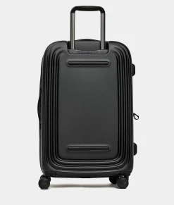 New Mandarina Duck LOGODUCK+ Medium Expandable Trolley (4 Wheels) | cm 69 X 45 X 32/35 Black