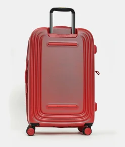 New Mandarina Duck LOGODUCK+ Medium Expandable Trolley (4 Wheels) | cm 69 X 45 X 32/35 CherryTomato
