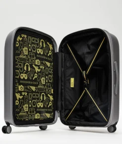 Sale Mandarina Duck LOGODUCK+ Medium Expandable Trolley (4 Wheels) | cm 69 X 45 X 32/35 Silver