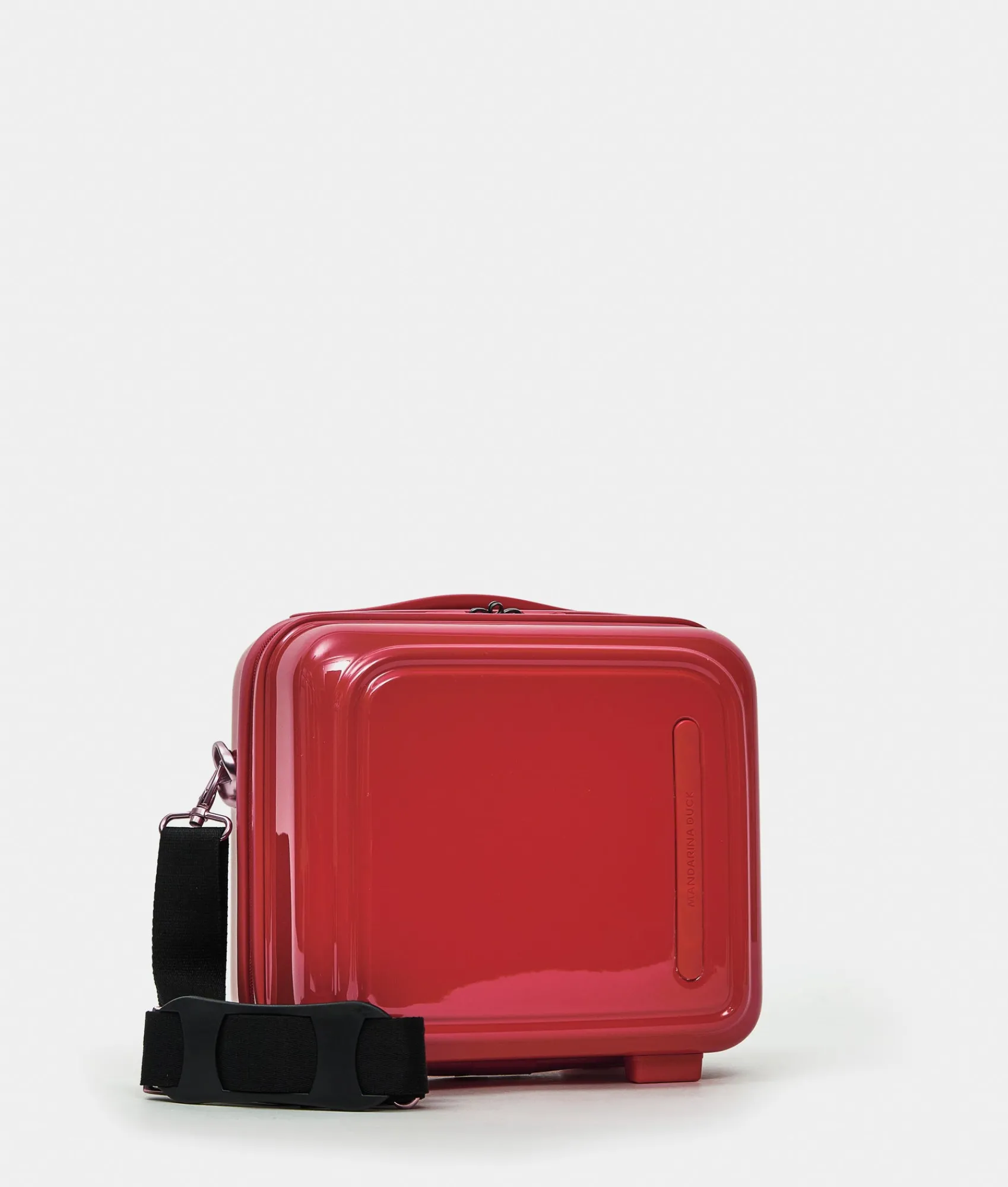 Clearance Mandarina Duck LOGODUCK+ METAL Beauty Case Raspberry