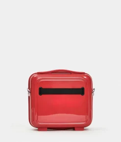 Clearance Mandarina Duck LOGODUCK+ METAL Beauty Case Raspberry