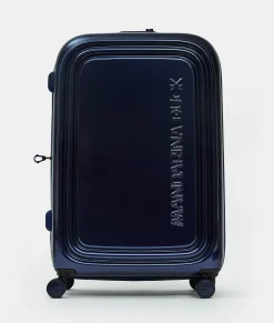 Discount Mandarina Duck LOGODUCK+ METAL Expandable Large Trolley (4 Wheels) | cm 75X49X31 BlueIndigo
