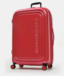 Online Mandarina Duck LOGODUCK+ METAL Expandable Large Trolley (4 Wheels) | cm 75X49X31 Raspberry