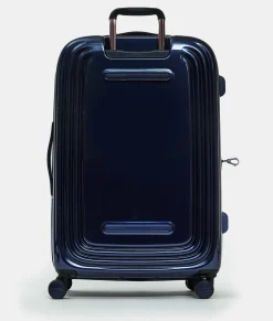 Discount Mandarina Duck LOGODUCK+ METAL Expandable Large Trolley (4 Wheels) | cm 75X49X31 BlueIndigo