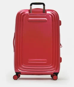Online Mandarina Duck LOGODUCK+ METAL Expandable Large Trolley (4 Wheels) | cm 75X49X31 Raspberry