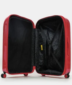 Online Mandarina Duck LOGODUCK+ METAL Expandable Large Trolley (4 Wheels) | cm 75X49X31 Raspberry