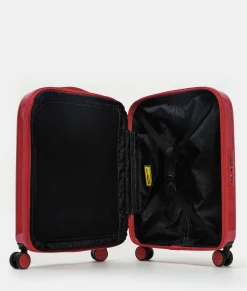 Fashion Mandarina Duck LOGODUCK+ METAL Expandable Cabin Hard Trolley (4 Wheels) | cm 55X40X20/23 Raspberry