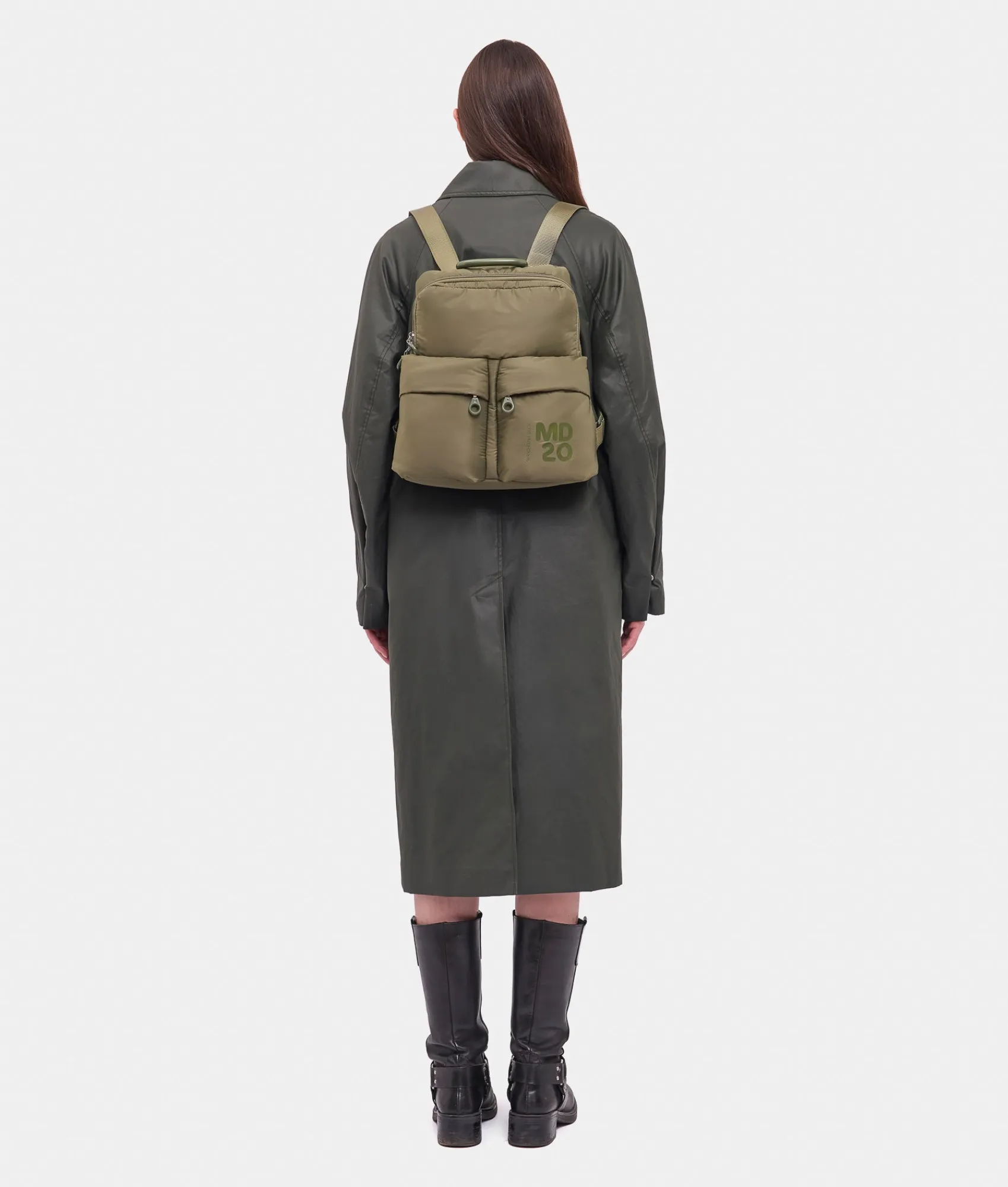New Mandarina Duck MD20 BALLOON Backpack MilitaryGreen