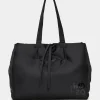 Outlet Mandarina Duck MD20 BALLOON Medium Reversible Nylon Tote Black