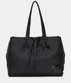 Outlet Mandarina Duck MD20 BALLOON Medium Reversible Nylon Tote Black