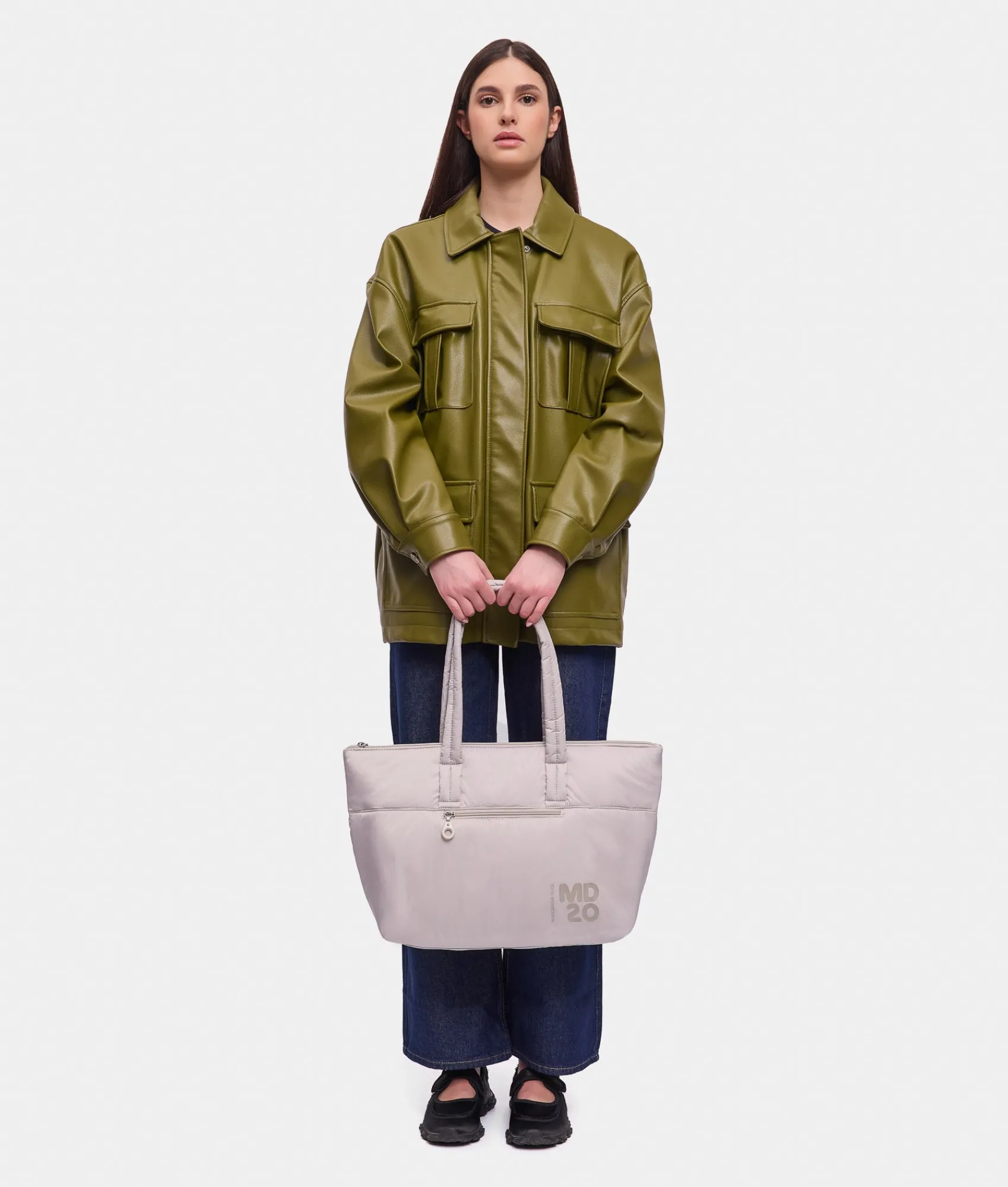 Online Mandarina Duck MD20 BALLOON Shoulder Bag SageGray