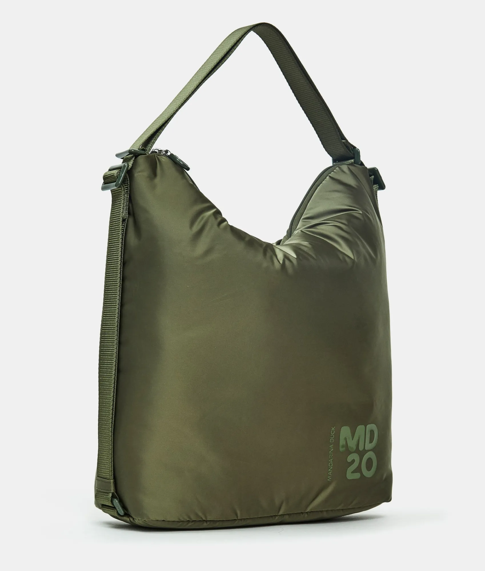 Outlet Mandarina Duck MD20 BALLOON Shoulder Bag MilitaryGreen