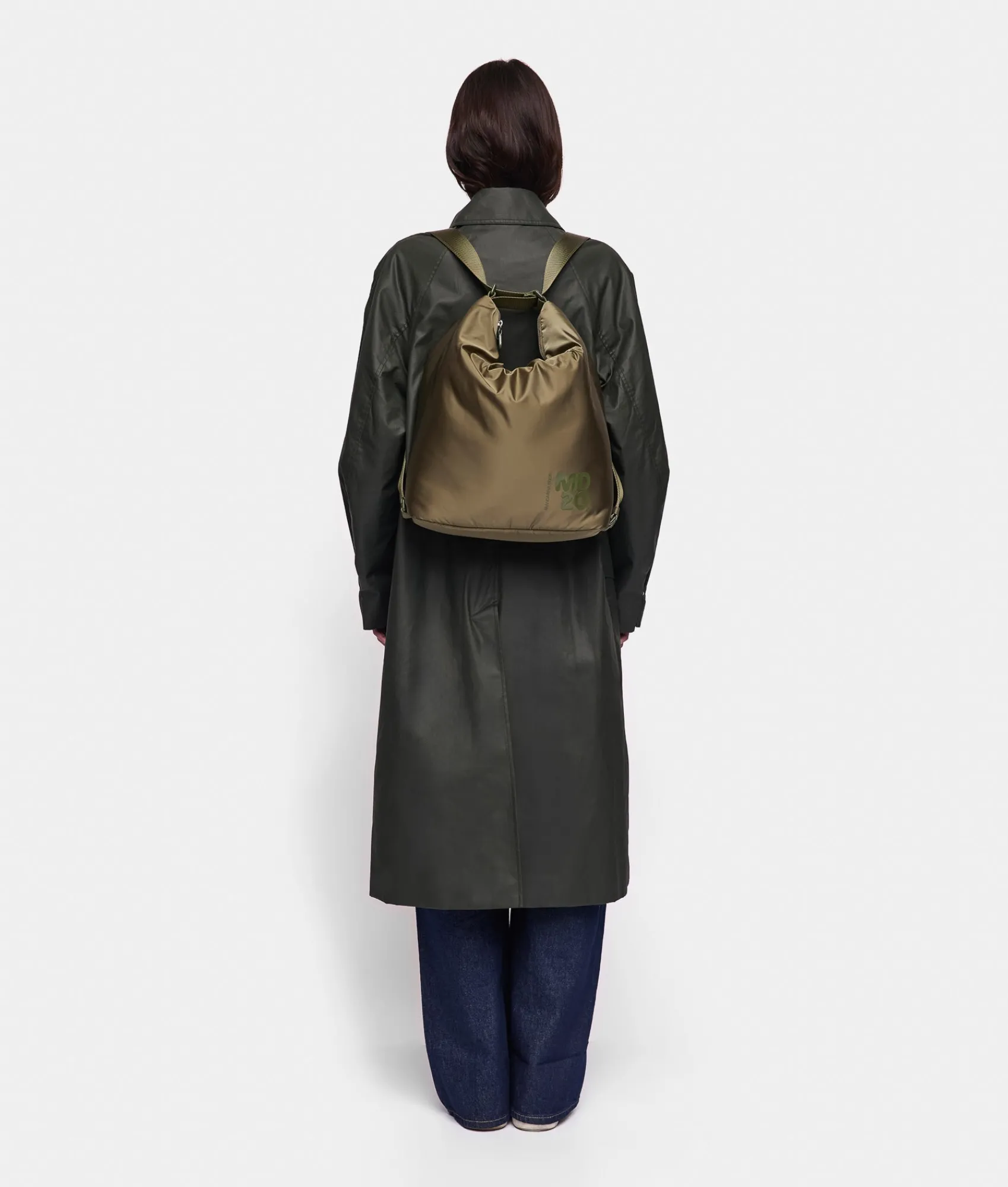Outlet Mandarina Duck MD20 BALLOON Shoulder Bag MilitaryGreen