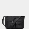 New Mandarina Duck MD20 BALLOON Shoulder Bag With Pockets Black