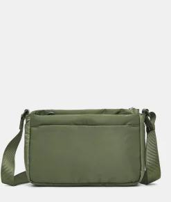 Outlet Mandarina Duck MD20 BALLOON Shoulder Bag With Pockets MilitaryGreen