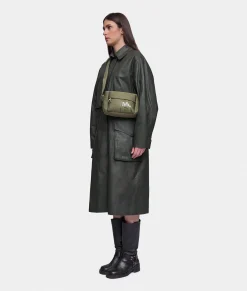 Outlet Mandarina Duck MD20 BALLOON Small Shoulder Bag With Pocket MilitaryGreen